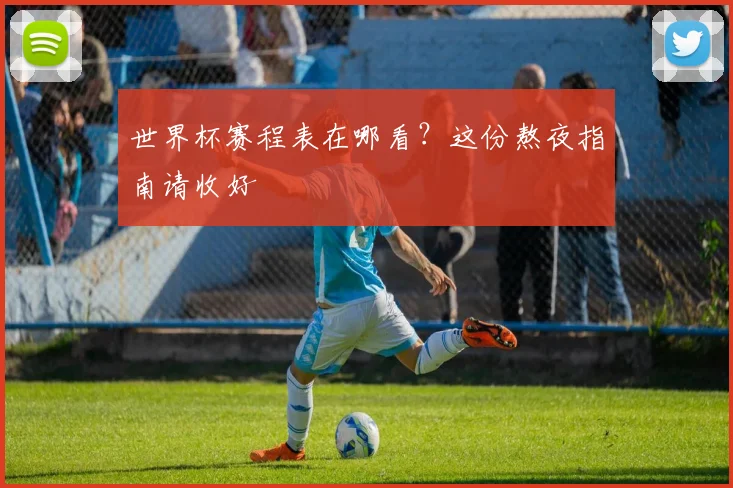 世界杯赛程表在哪看？这份熬夜指南请收好
